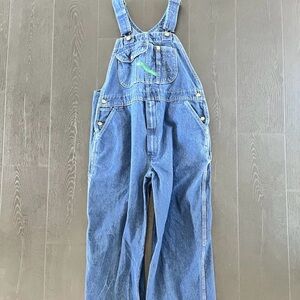 Blue KEY Denim Overalls